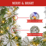 Christabelle Majestic Snow Prelit Christmas Garland - 274cm