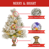 Christabelle 61cm Majestic Snow Prelit Tabletop Christmas Tree