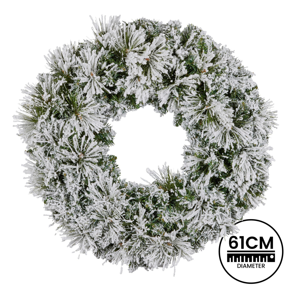 Christabelle Majestic Snow Christmas Wreath - 61cm