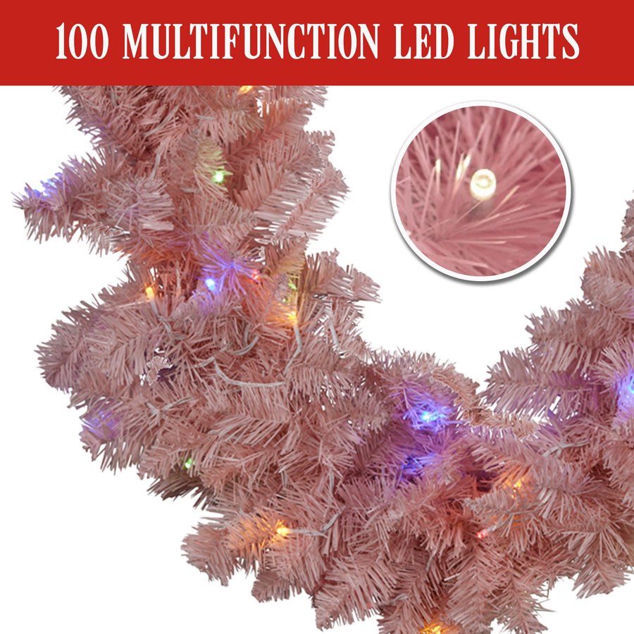 Christabelle Pretty in Pink Christmas Garland - 274cm