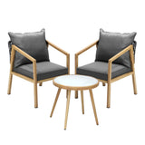 Livsip Outdoor Bistro Set Patio Chairs&Table 3 PCS
