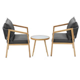 Livsip Outdoor Bistro Set Patio Chairs&Table 3 PCS