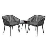 Livsip Outdoor Furniture Set Chairs&Side Table 3PCS