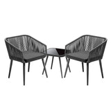 Livsip Outdoor Furniture Set Chairs&Side Table 3PCS