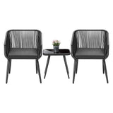 Livsip Outdoor Furniture Set Chairs&Side Table 3PCS