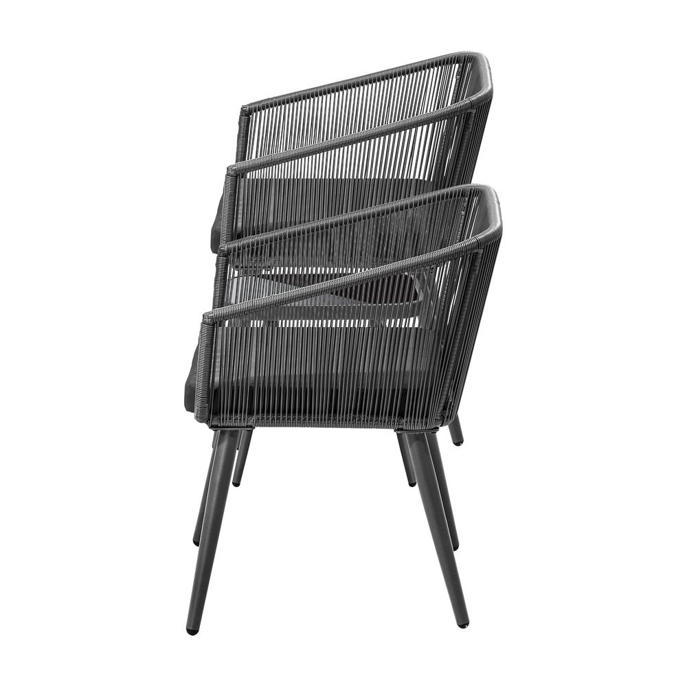 Livsip Outdoor Furniture Set Chairs&Side Table 3PCS