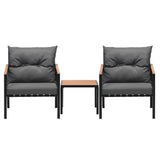 Livsip 3PCS Outdoor Set Armchairs&Table with Cushions