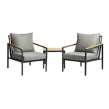 Livsip Outdoor Set Chairs&Table Patio Furniture 3PCS - Front View