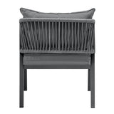 Livsip 2X Outdoor Chairs Steel Frame Padded Seat