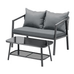 Livsip 2PCS Outdoor Furniture Set Sofa Chairs&Table