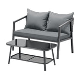 Livsip 2PCS Outdoor Furniture Set Sofa Chairs&Table