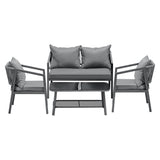 Livsip 2PCS Outdoor Furniture Set Sofa Chairs&Table