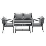 Livsip 2PCS Outdoor Furniture Set Sofa Chairs&Table - Front View