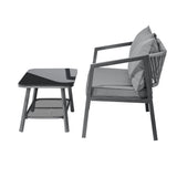 Livsip 2PCS Outdoor Furniture Set Sofa Chairs&Table