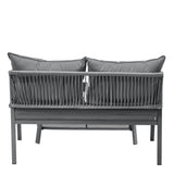 Livsip 2PCS Outdoor Furniture Set Sofa Chairs&Table - 45-Degree Angle