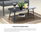 Livsip 2PCS Outdoor Furniture Set Sofa Chairs&Table - Extra Image