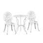 Livsip Outdoor Set Chairs&Table Cast Aluminum Rose 3PCS