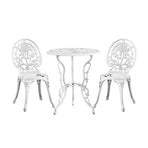 Livsip Outdoor Set Chairs&Table Cast Aluminum Rose 3PCS, image 5