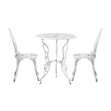 Livsip Outdoor Set Chairs&Table Cast Aluminum Rose 3PCS