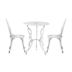 Livsip Outdoor Set Chairs&Table Cast Aluminum Rose 3PCS, image 4