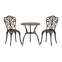 Livsip Outdoor Patio Set Chairs&Table 3PCS Bronze