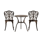 Livsip Outdoor Patio Set Chairs&Table 3PCS Bronze, image 6