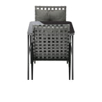 Livsip 2 Seater Outdoor Dining Set with Table Grey&Black