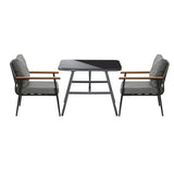 Livsip Outdoor Dining Set Patio Table and Chairs 2 Seater