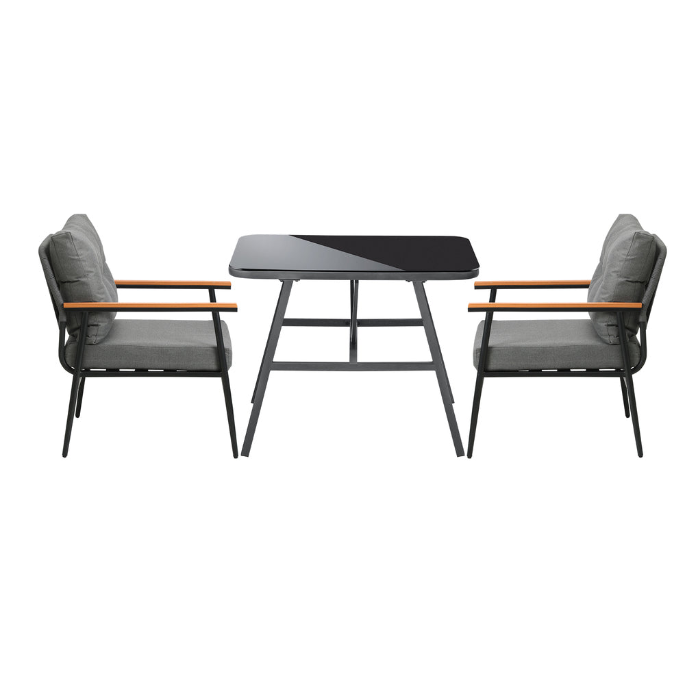 Livsip Outdoor Dining Set Patio Table and Chairs 2 Seater