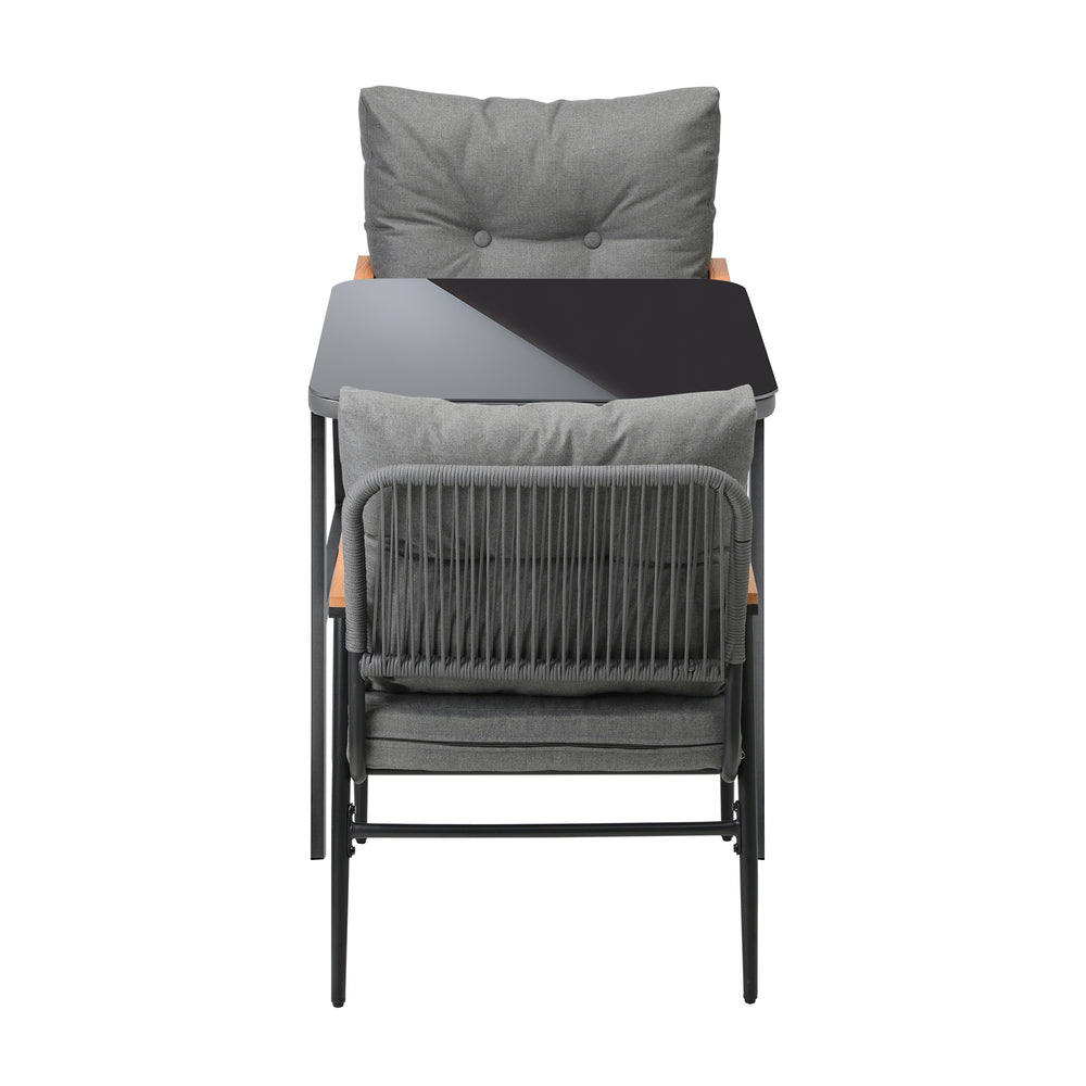 Livsip Outdoor Dining Set Patio Table and Chairs 2 Seater