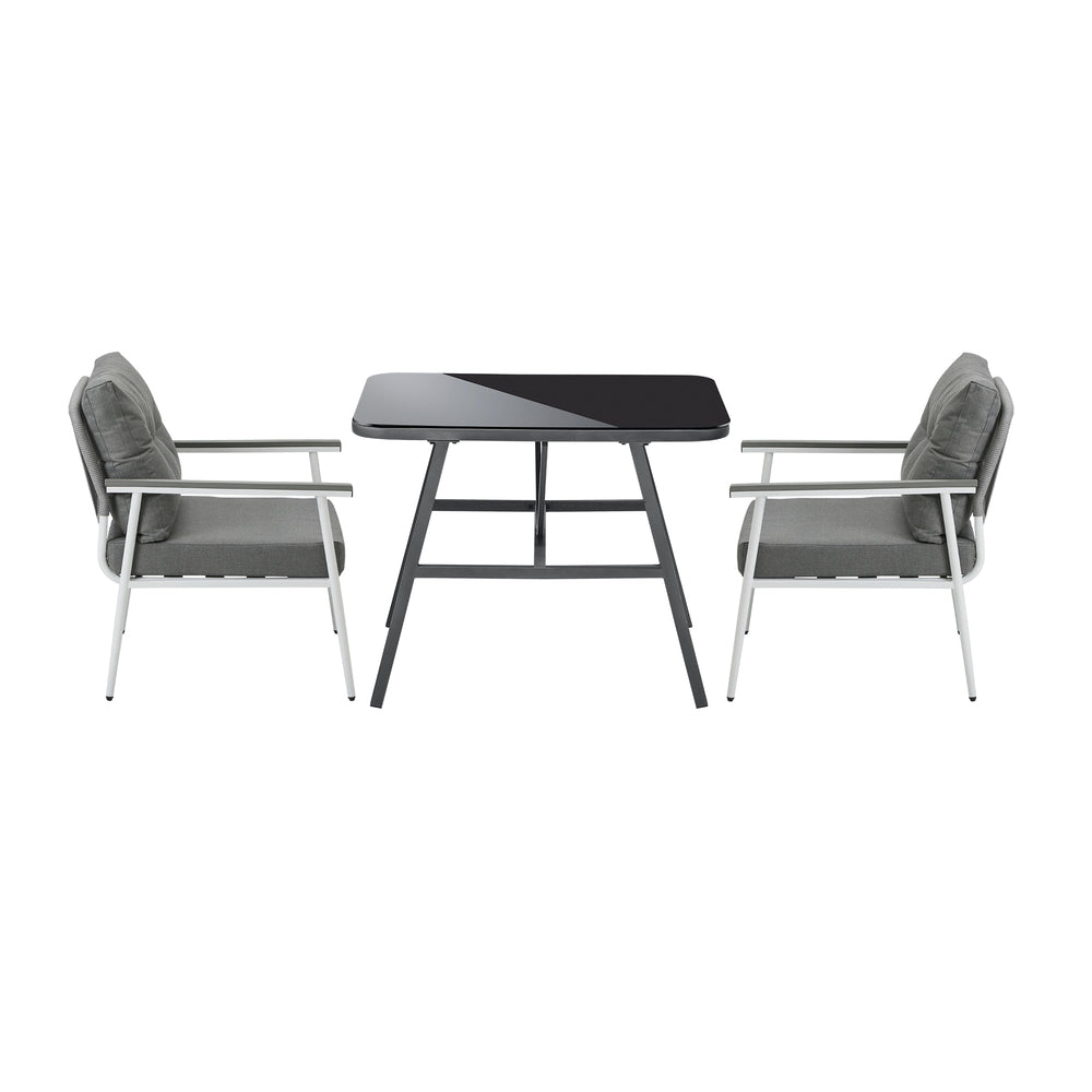 Livsip Outdoor Dining Set Patio Table and Chairs 3PCS
