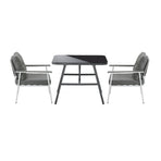Livsip Outdoor Dining Set Patio Table and Chairs 3PCS