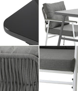 Livsip Outdoor Dining Set Patio Table and Chairs 3PCS - Low Angle