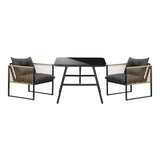 Livsip Outdoor Dining Set Patio Table Chairs Set - Top-Down View