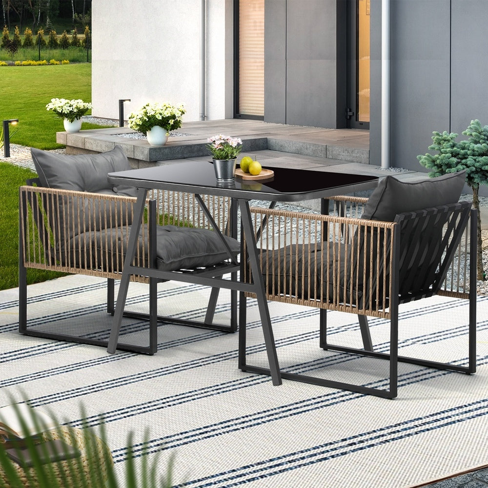 Livsip Outdoor Dining Set Patio Table Chairs Set