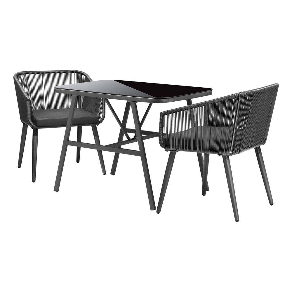 Livsip Outdoor Dining Set 3 PCS Table Chairs Set