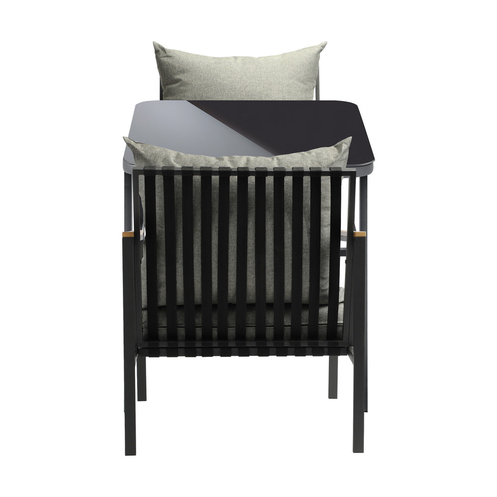 Livsip 3PCS Outdoor Dining Set Garden Table and Chairs