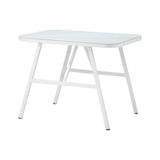 Livsip Outdoor Dining Table Patio Indoor White Marble-style
