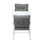 Livsip Outdoor Dining Set Marble-style Table 3 Piece
