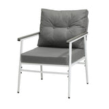 Livsip Outdoor Dining Set Marble-style Table 3 Piece