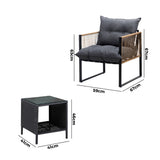 Livsip 2 Seater Outdoor Patio Lounge Setting - Extra Image