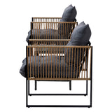 Livsip 2 Seater Outdoor Patio Lounge Setting - Top-Down View