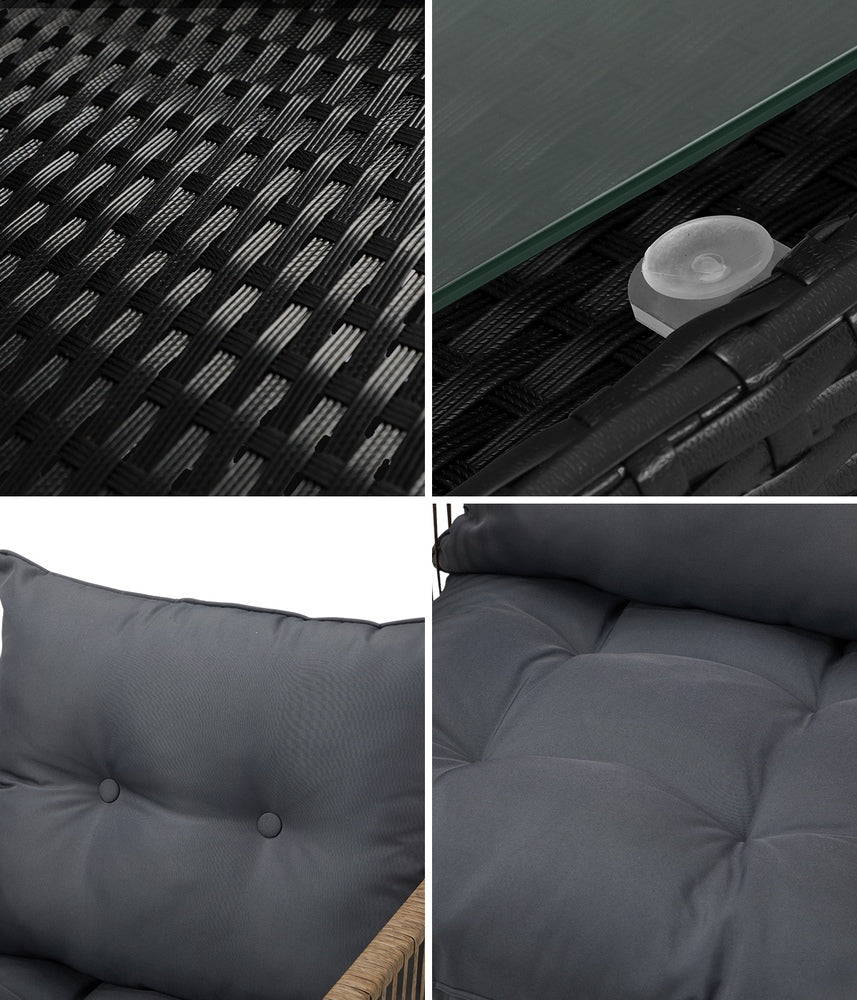 Livsip 2 Seater Outdoor Patio Lounge Setting