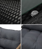 Livsip 2 Seater Outdoor Patio Lounge Setting - Front View