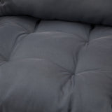 Livsip 3PCS Outdoor Patio Set Wicker Table Chairs with Cushions - Low Angle