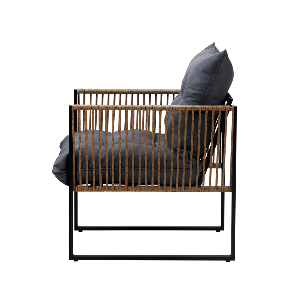 Livsip 2PCS Outdoor Chairs Patio Set PE Wicker