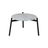 Livsip 3PCS Outdoor Patio Setting Grey 50cm Coffee Table - Rear View