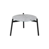 Livsip 3PCS Outdoor Patio Set 50cm Grey Table Cushioned Armchairs