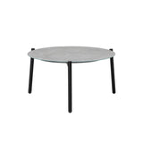 Livsip 5pc Outdoor Lounge Sets 70CM Grey Round Table Rattan Chairs - 45-Degree Angle