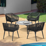 Livsip 5pc Outdoor Patio Set Lounge Furniture Setting - Rear View
